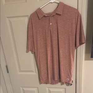 Men's Casual Polo Shirt - Rust